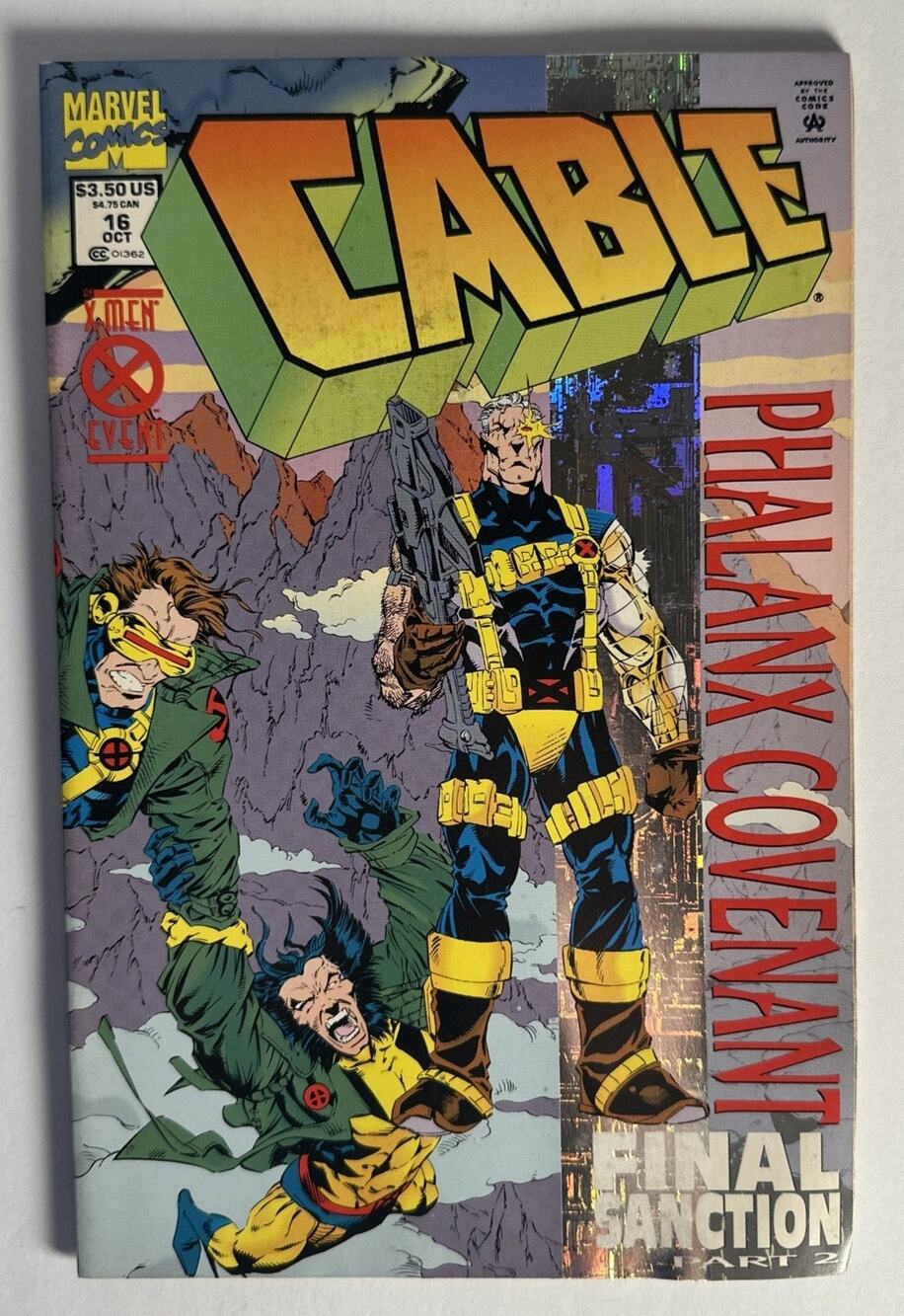 Marvel #16 Cable Phalanx Covenant Final Sanction Part 2 Comic Book 1994 Oct